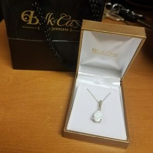 10k gold opal necklace